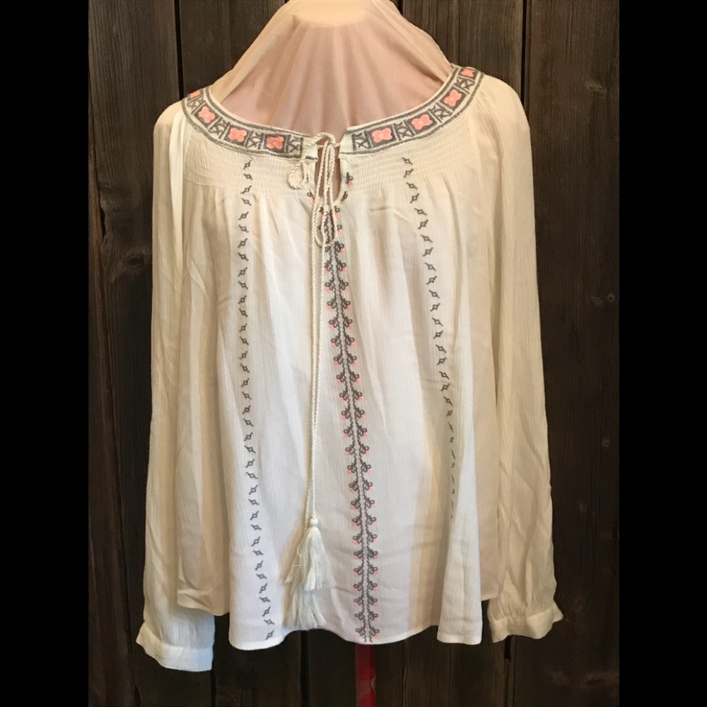 Altar’d State-Cream, long sleeved shirt.